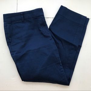 J. Crew Cropped Blue Pants